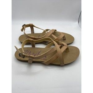 Blowfish Malibu Granola Sandals Womens 7 Strappy Thong Flats Slingback EUC